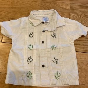 Gymboree Leaf Button Down Shirt